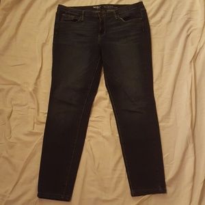 Skinny mid-rise jeans - short